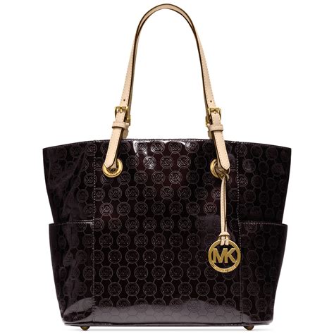 michael michael kors handbag signature patent east west tote review|Macy's.